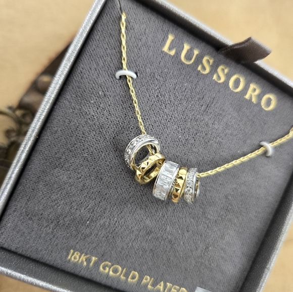 Lussoro 18kt Gold Plated Necklace. Stunning Statement Piece. New. - Picture 4 of 5